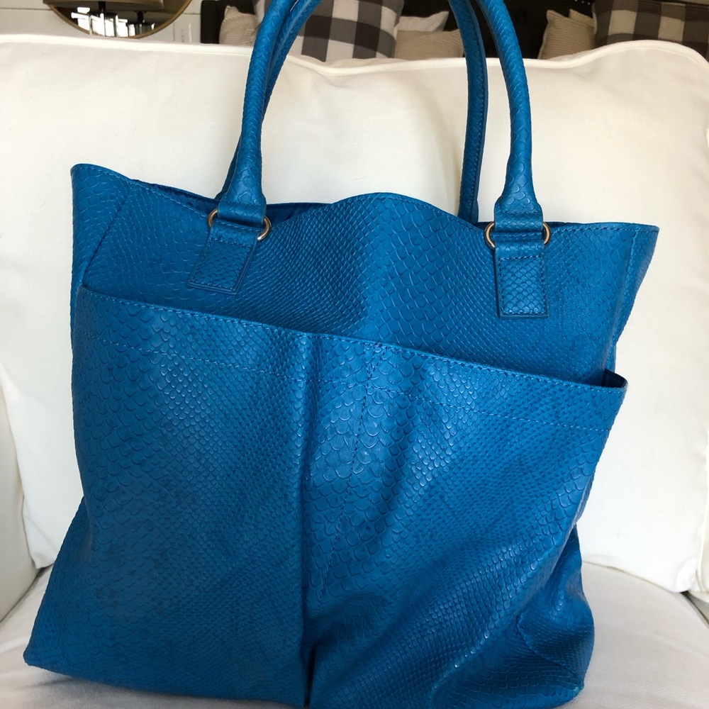 Neiman Marcus snakeskin tote - Picture 2 of 5